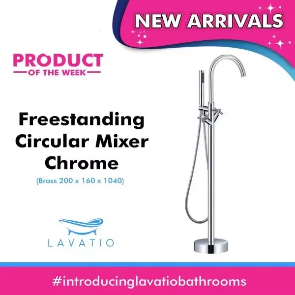 Free Standing Circular Mixer chrome