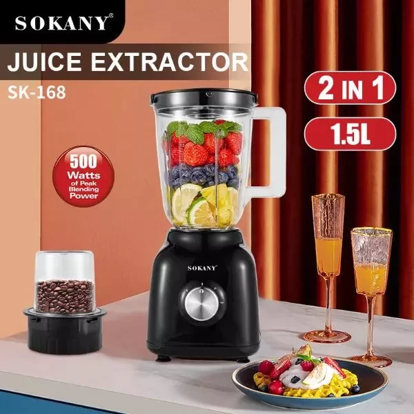 Sokany 2 in 1 blender