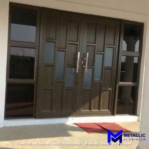 Designer Aluminium Double Hinged Door