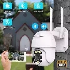 PTZ outdoor Wi Fi Camera IP with night light IP66 weather rating