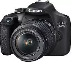 Canon EOS 2000D Digital SLR Camera with 18-55mm IS II Lens, 1080p Full HD, 24.1M