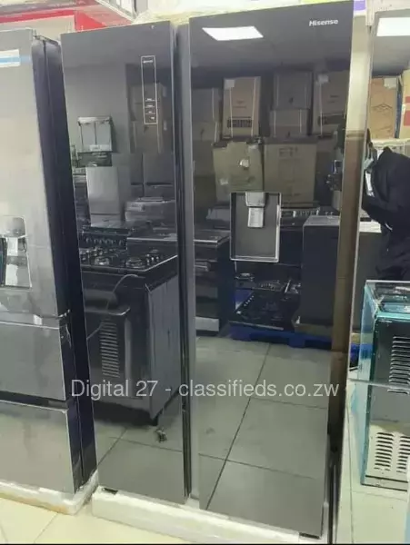 Defy double door mirror refridgerator