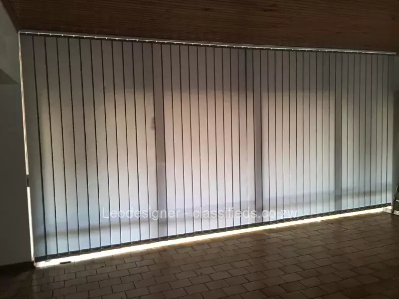 Vertical blind have the ability to create many ambiences in a room -Commercial