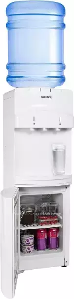 water dispenser with a mini-fridge