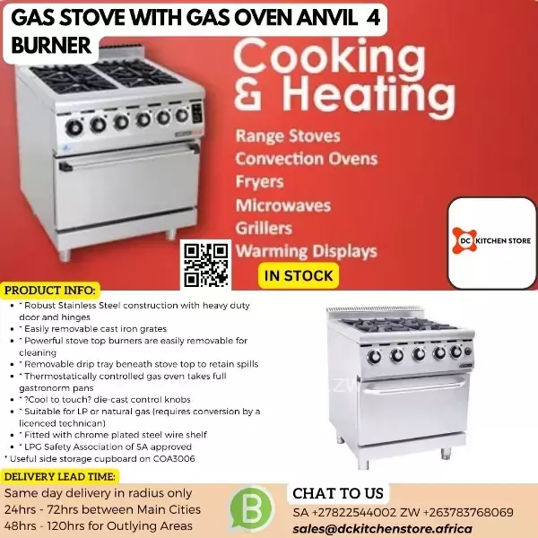 commercial-full-gas-cooker-with-gas-oven-4-burner-in-zimbabwe