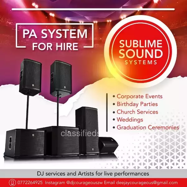 Sublime Sounds PA Systems & Dj Services