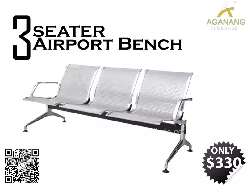 3-Seater airport Bench