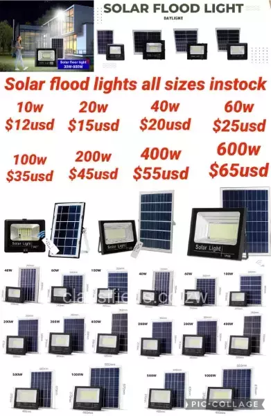 Solar flood lights