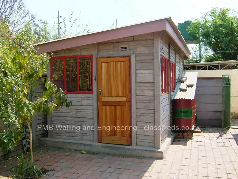 Durawall: Precast Garden Shed With Mono Pitch Roof