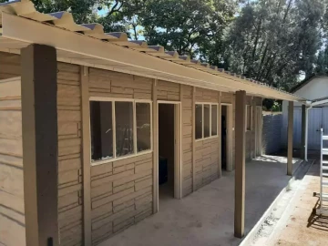 Durawall: extension with mono pitch roof