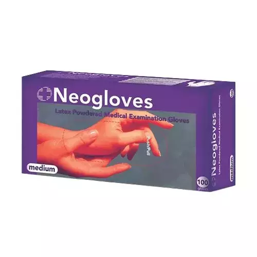 Latex examination gloves