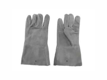 Short leather gloves