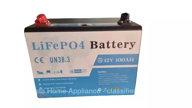 12V (12.8V) 100Ah Lithium (LiFePO4)