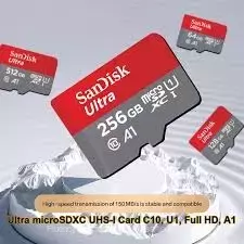 Micro SD Card 256GB Ultra microSDXC UHS-I Memory Card with Adapter