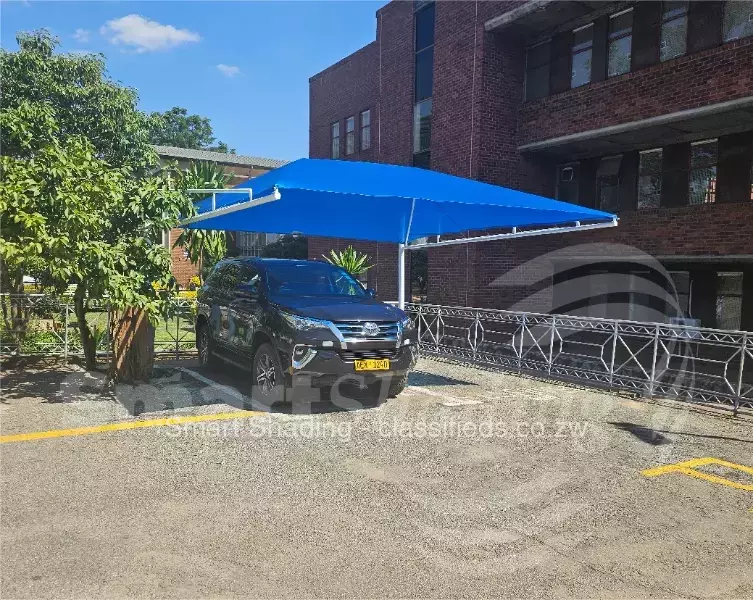 Single Cantilever Carport Shade - Covers 1 Car