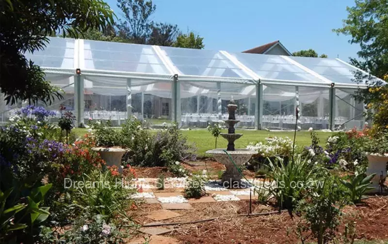 Transparent clearspan tents