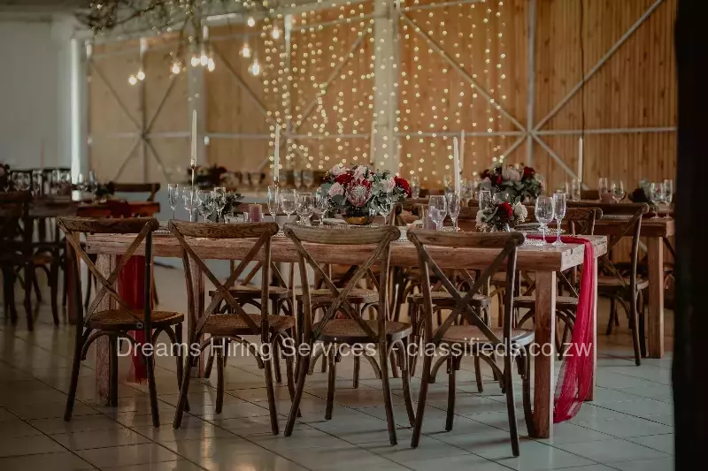 Rustic cross back chairs