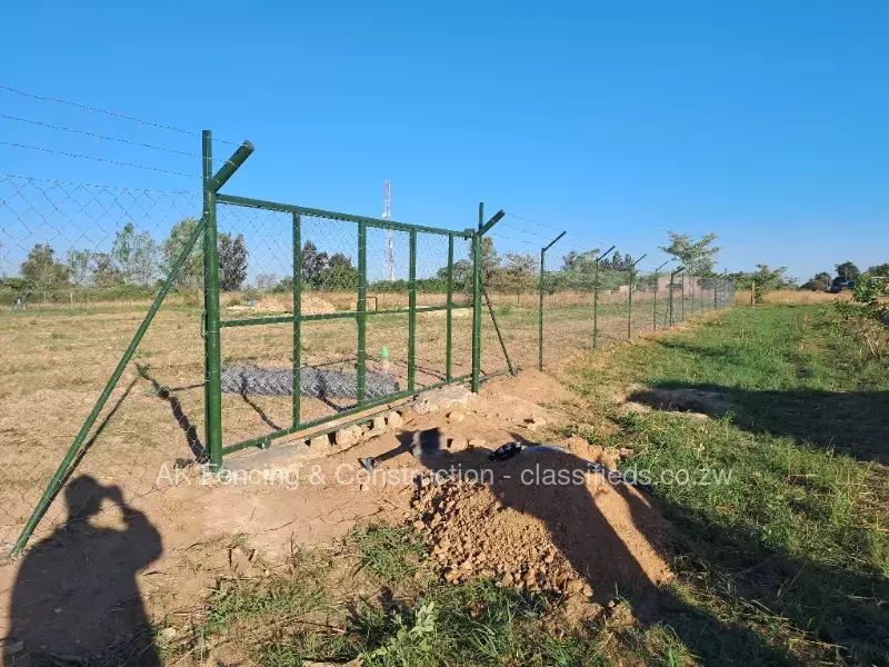 Sliding gates for fence