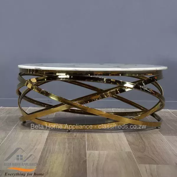 Mordern Center table steel with marble top