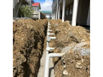 drain laying