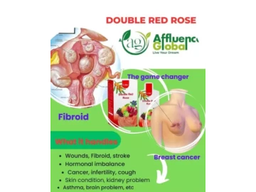 Double red rose herbal