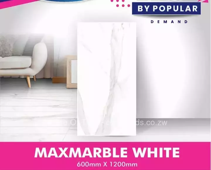 Max marble white 600 x 1200mm