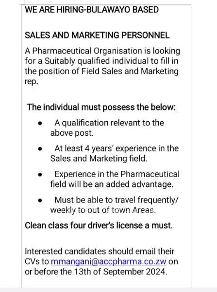 Sales and Marketing rep