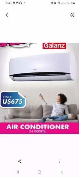 24000 BTU Galanz aircon unit