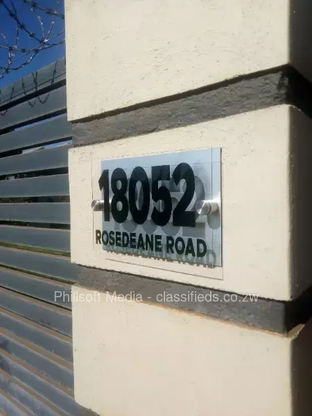 Modern Acrylic House Number Signs