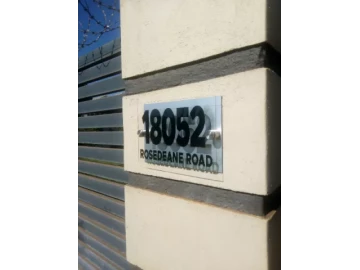 Modern Acrylic House Number Signs