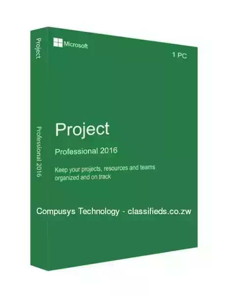 Microsoft Project 2016 Profesional 1 Pc