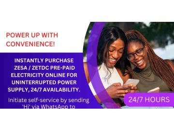 Instantly purchase ZESA / ZETDC Pre-paid Electricity online